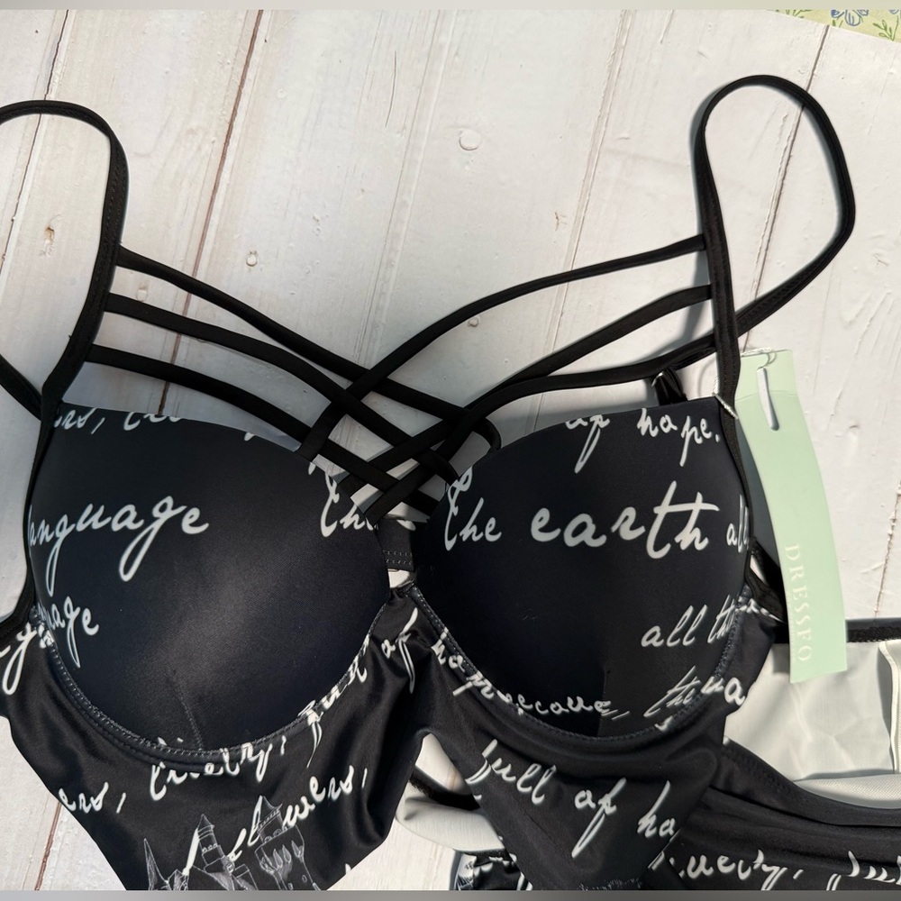 Stylish Black Bikini Set - Picture 4 of 7